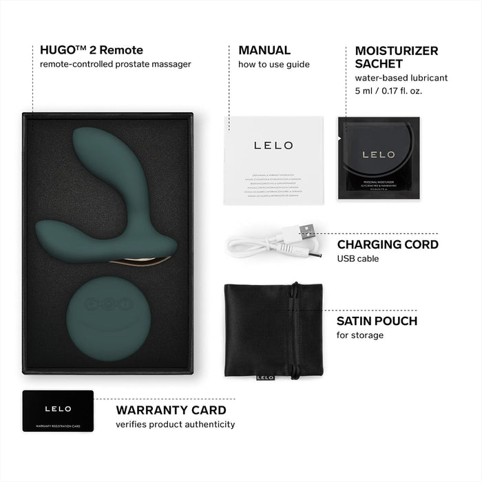 Вибратор для простаты HUGO 2 с сильной присоской и 8 режимами вибрации