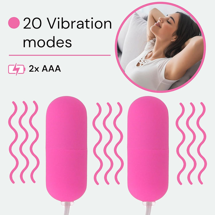 Vibro Ei x2 Rozā – kompakts mini vibrator ar 20 vibrācijas režīmiem