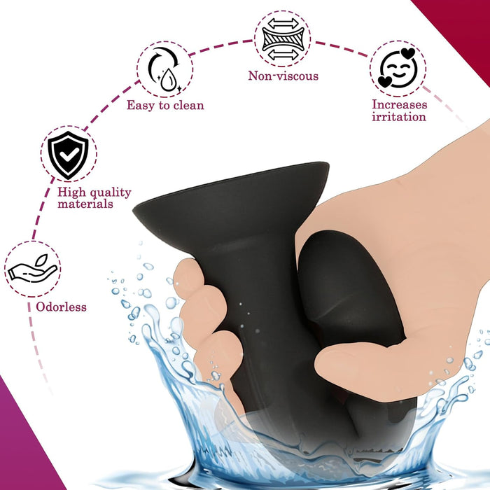 Izliektas dildo ar spēcīgu piesūcekni – S izmērs