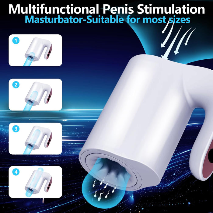 Электрический автоматический мастурбатор с 10 режимами для мужчин с сильной присоской