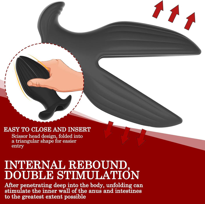 Пустотелый анальный плаг с сильной присоской для женщин и мужчин (S)