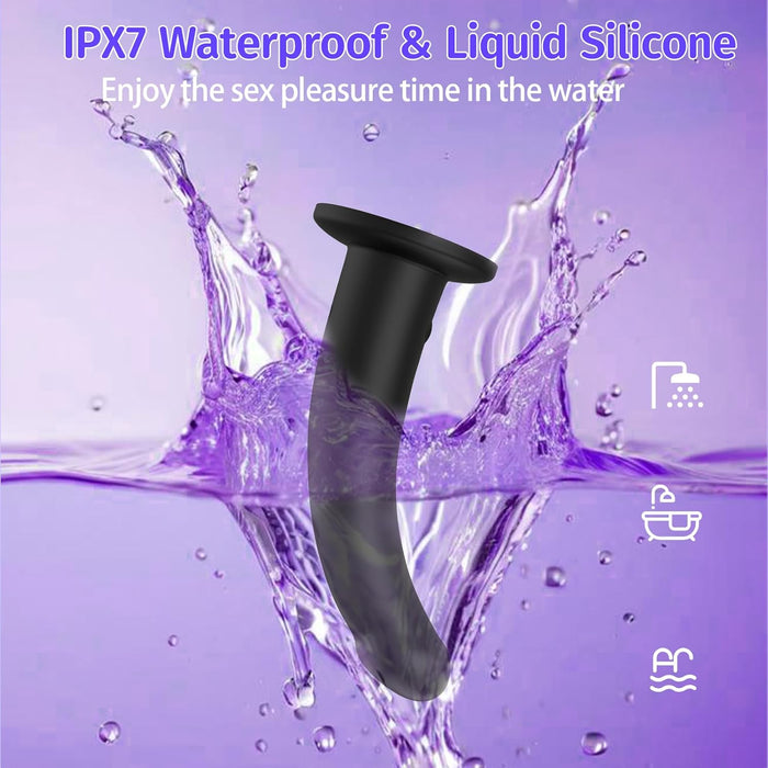 Вибрирующий страпон с сильной присоской и дистанционным управлением