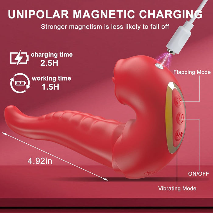 3 vienā mēles vibrators ar APP vadību spēcīgai G punkta un klitora stimulācijai