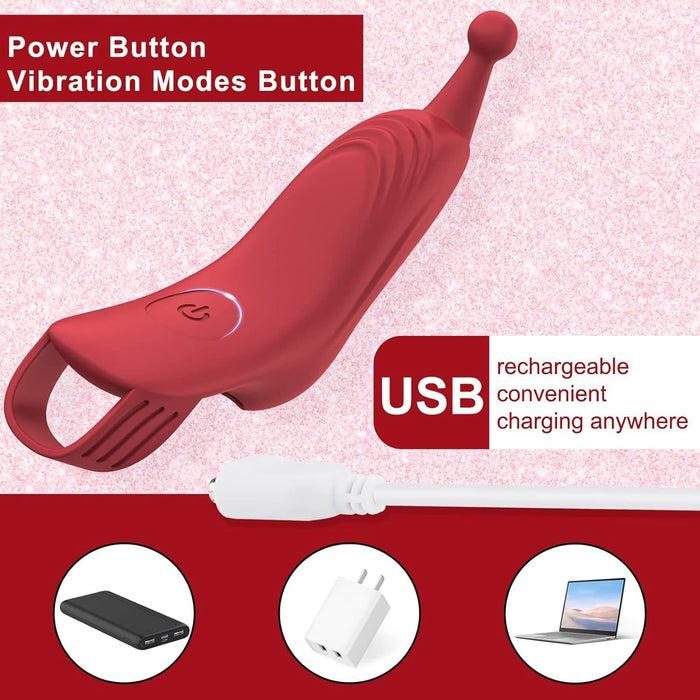 Pirkstu vibrators ar 10 vibrācijas režīmiem – kluss un silikona dizains sievietēm un pāriem