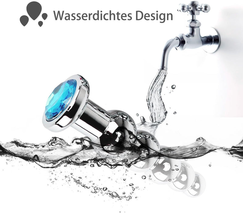 Элегантный Анальный Плаг из Нержавеющей Стали с 5 Шариками для Интимных Моментов