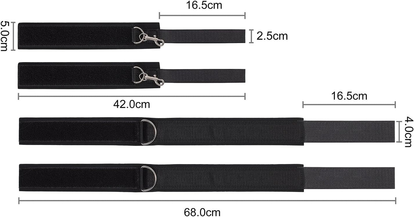 Набор SM Бондаж с ручными наручниками и манжетами на бедра с сильной присоской