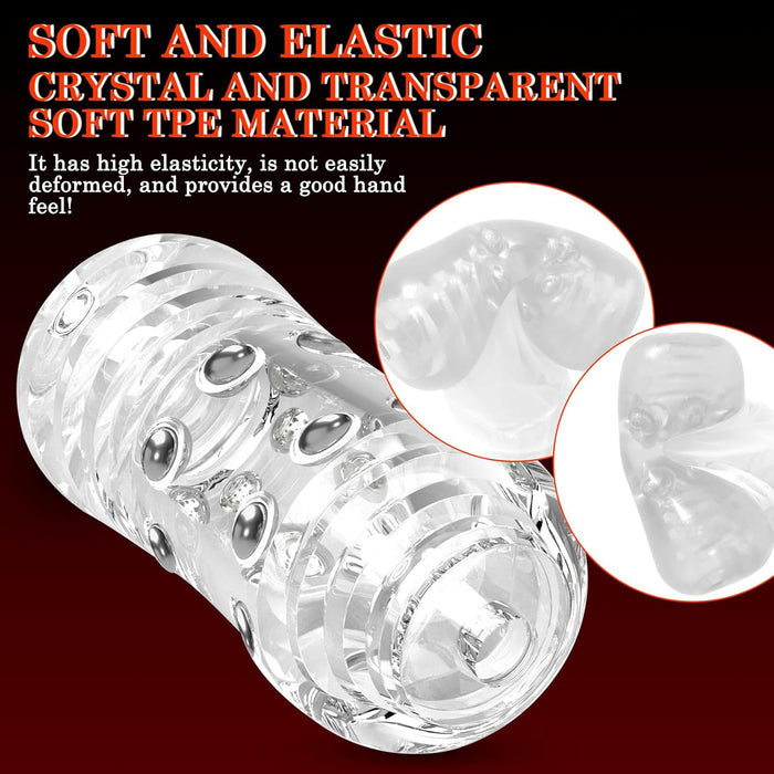 Реалистичный мужской мастурбатор с 3D текстурой и стимуляцией простаты с сильной присоской