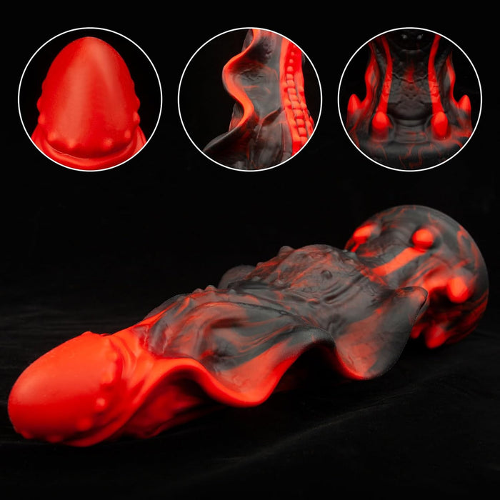 Монстр дилдо большого размера с сильной присоской и мягким силиконом