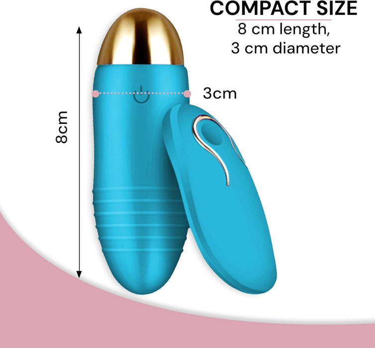 Mini vibrējošs olu vibrators sievietēm ar 20 stipriem vibrācijas režīmiem un tālvadību