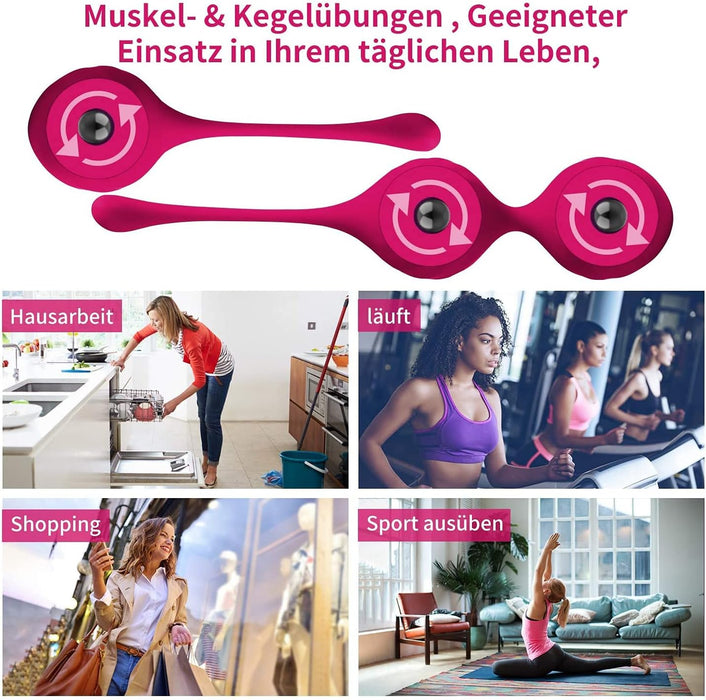 Kegla bumbiņas trenažieris sievietēm – 3 gab. silikona komplekts