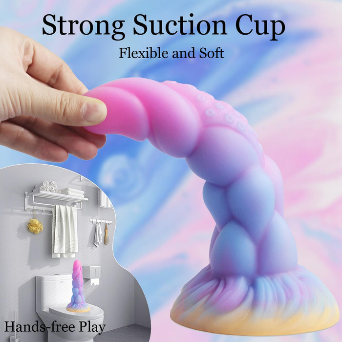 8.14 collu reālistisks silikona monstrs dildo ar spēcīgu piesūcekni