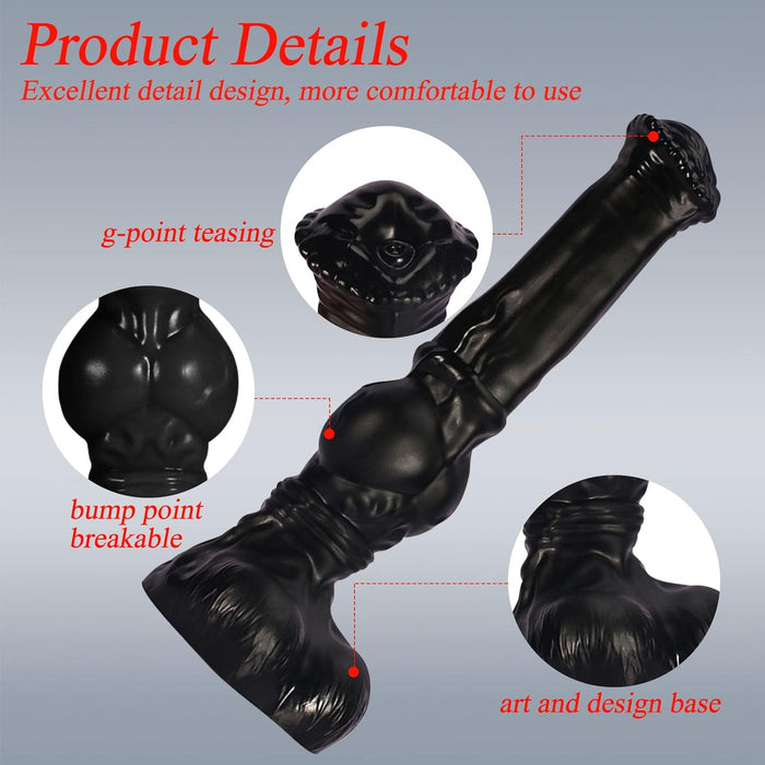 Reālistisks 38 cm Liels Analais Dildo ar Spēcīgu Piesūcekni