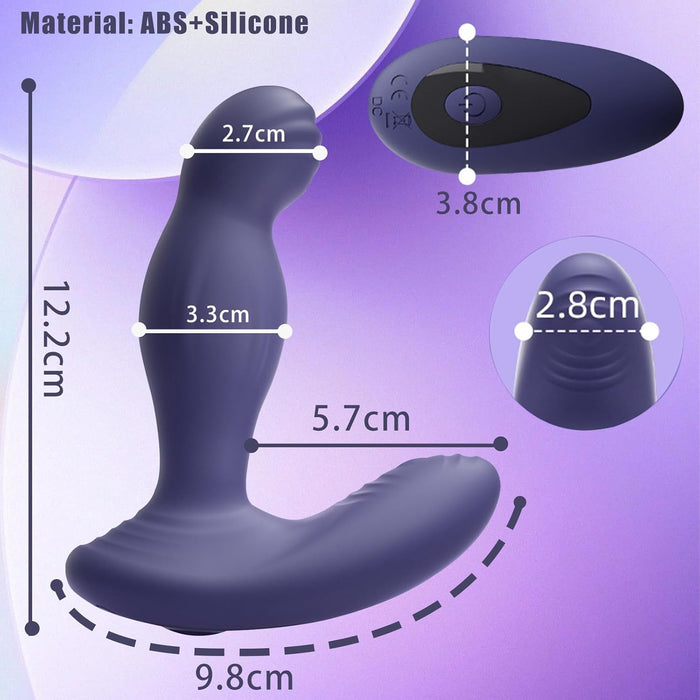Силиконовый стимулятор простаты для мужчин с дистанционным управлением