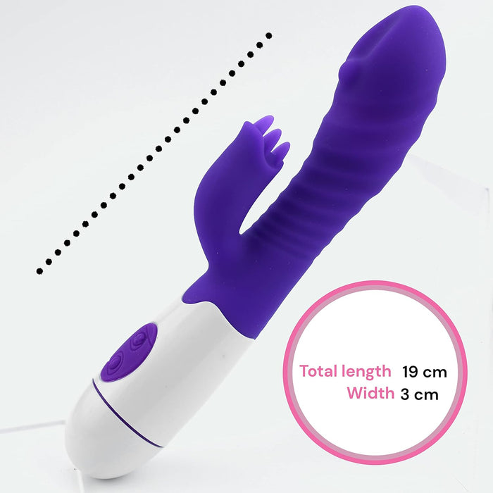19 cm vibrators sievietēm ar spēcīgu G punkta un klitora vibrāciju