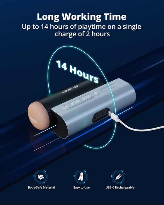 Solace Pro – автоматический мужской мастурбатор с app управлением и ИИ синхронизацией с сильной присоской