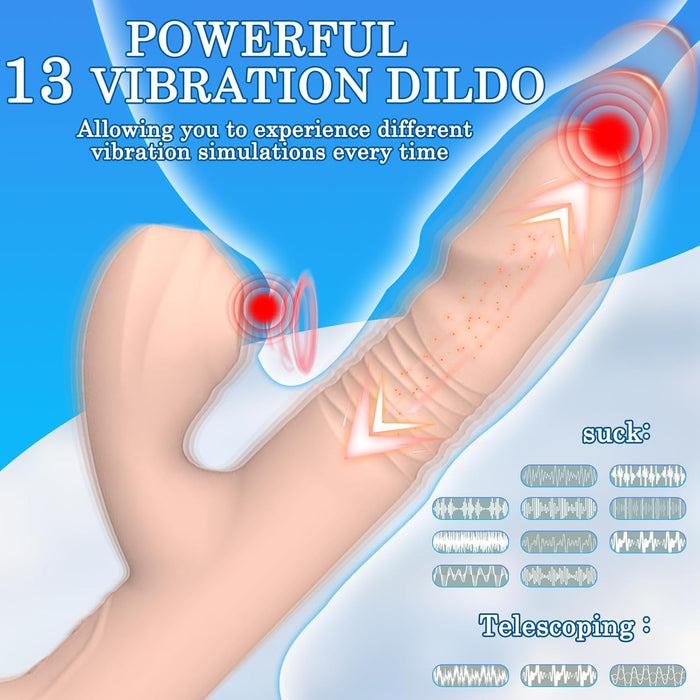 Классический G-точка вибратор с 13 режимами и с сильной присоской