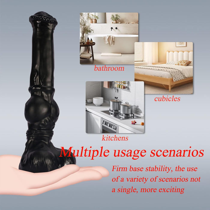 Reālistisks 38 cm Liels Analais Dildo ar Spēcīgu Piesūcekni