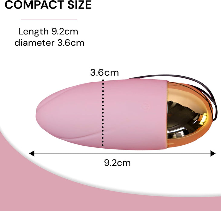 Mini Vibrators Sievietēm ar 10 Vibrācijas Režīmiem, 9,2 x 3,6 cm, Kluss un Kompakts