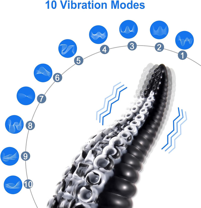 Silikona G punkta vibrators ar 10 režīmiem un spēcīgu piesūcekni