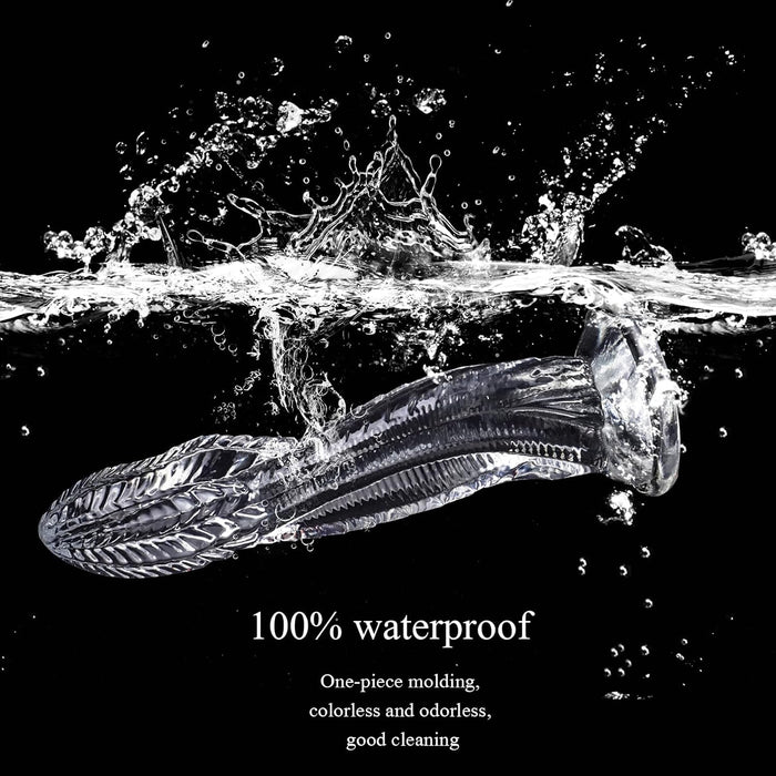 Реалистичный XXL дилдо 25 см с сильной присоской и хвостом