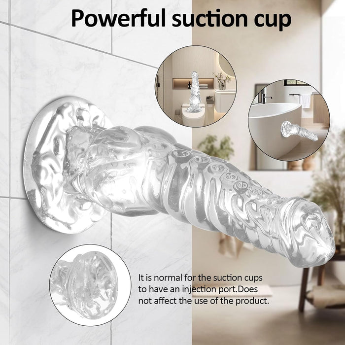 Монстр-дилдо 24 см с сильной присоской в форме щупальца