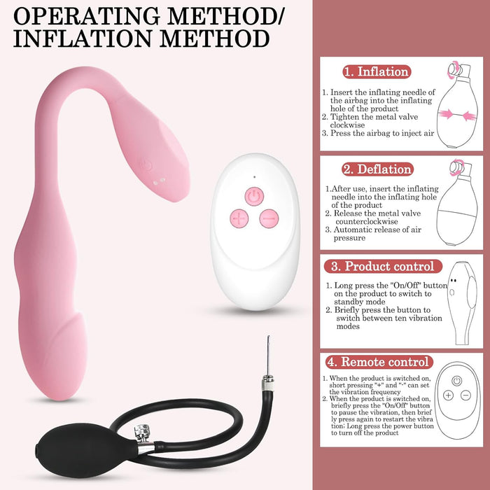 Мини-вибратор и анальная пробка с сильной присоской, 10 режимов вибрации