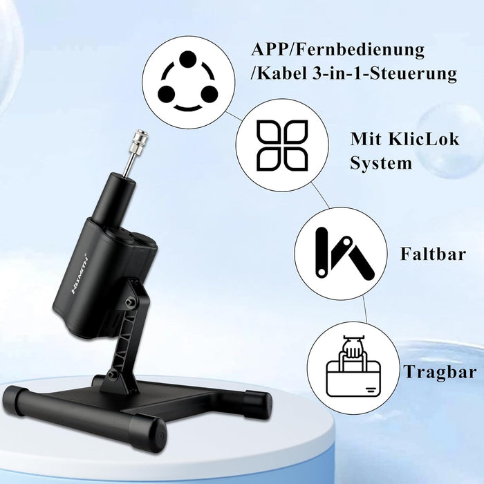 Pārnēsājama Saliekama Mīlas Mašīna ar 3-in-1 Vadību un Daudzstūra Regulēšanu