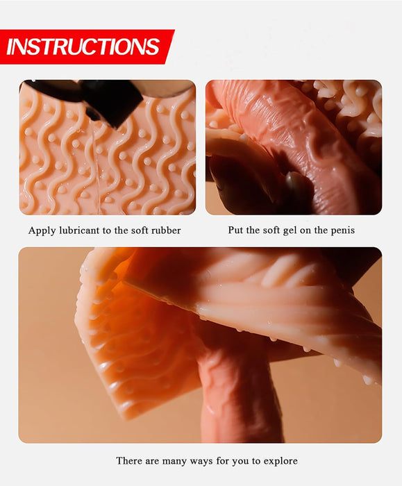 TPE Vīriešu Masturbators ar Divpusēju Viengabalainu Dizainu Ādas Krāsā