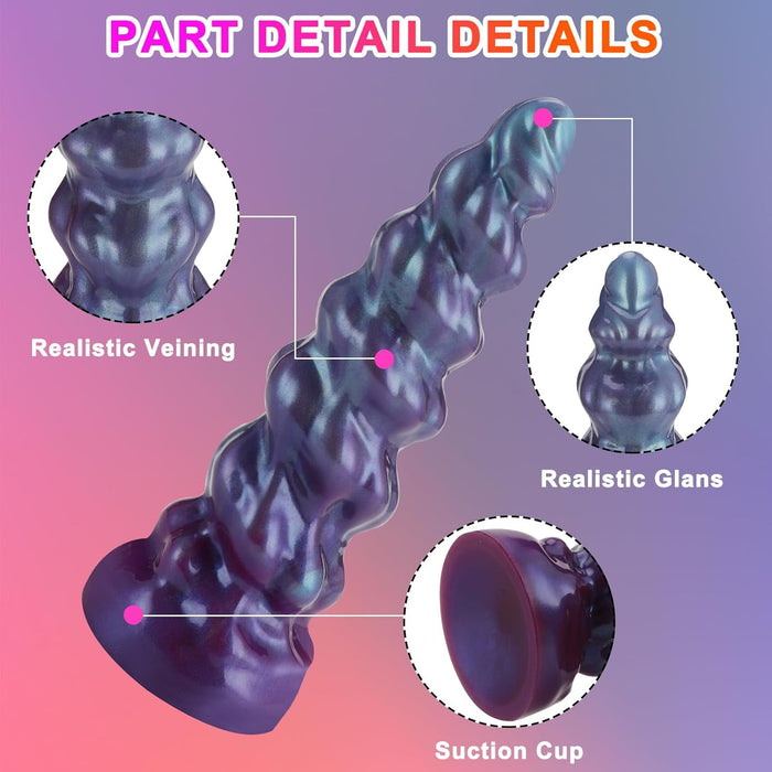 18,8 см Маленький фэнтези монстр dildo с сильной присоской для женщин и мужчин