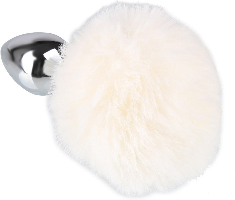 Элегантный стальной бтаплаг с пушистым хвостиком 27 мм с сильной присоской