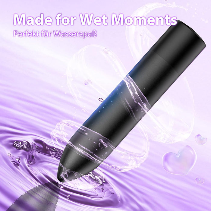 Мини-вибратор для женщин с сильной присоской и 10 режимами вибрации