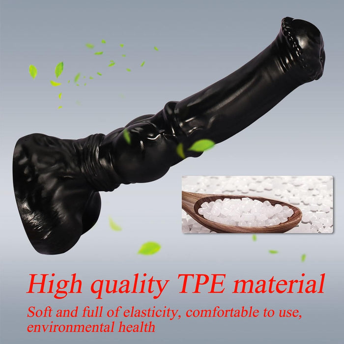Reālistisks 38 cm Liels Analais Dildo ar Spēcīgu Piesūcekni