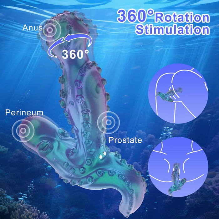 360° Вращающийся Аналоговибратор для Мужчин с APP Управлением и 9 Режимами