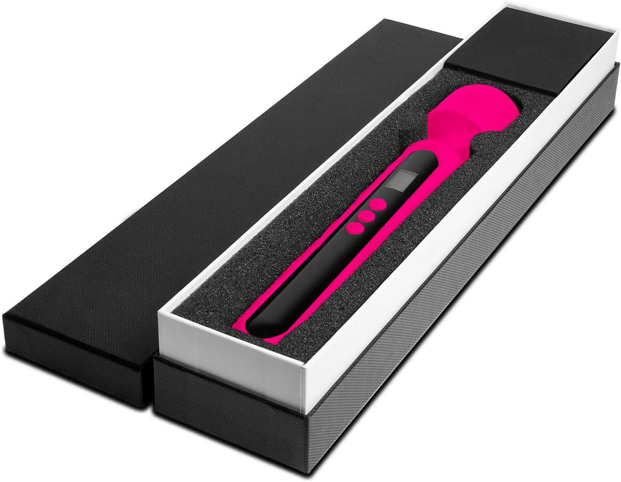 THE ROCK XXL – jaudinošs bezvadu vibrators sievietēm ar jaudu un trīs uzgaļiem