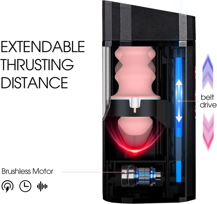 Автоматический мужской мастурбатор с сильной присоской и 10 режимами движений