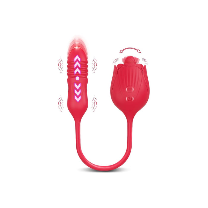 Mēles laizītāja vibrators ar 10 stumšanas režīmiem – Ūdensizturīgs spēcīgs G-punkta dildo pāriem