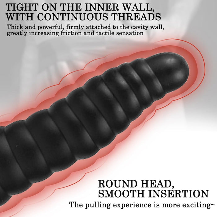 Реалистичный черный дилдо с сильной присоской – доступно в трёх размерах