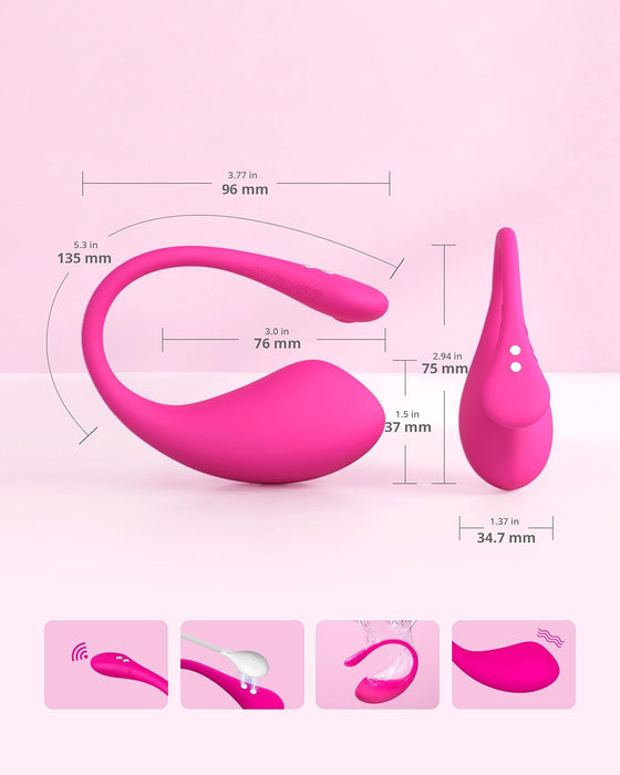 Вибратор Lush 3 с сильной присоской, управлением по Bluetooth и 10000+ режимов