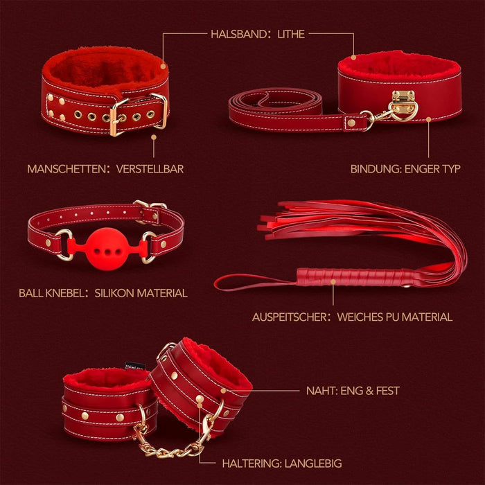 Набор из 11 предметов BDSM с наручниками и повязкой с сильной присоской для пар