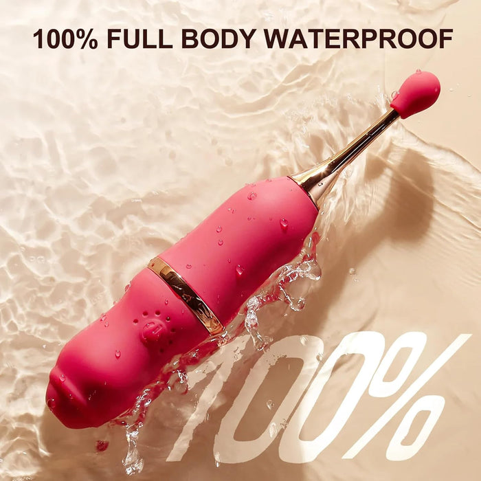 Женский вибратор с сильной присоской, 7 режимов вибрации и сменными насадками