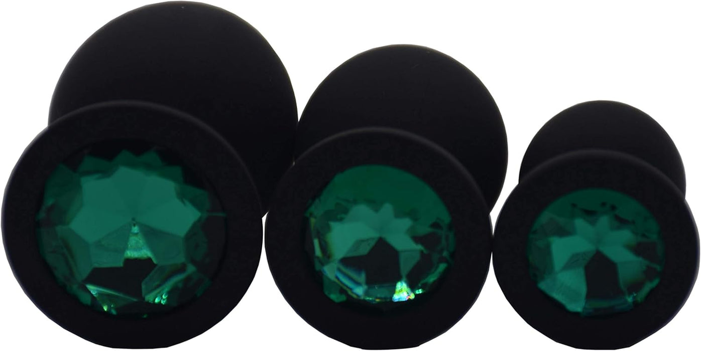 Силиконовые анальные пробки с сильной присоской 3 размера для удовольствия
