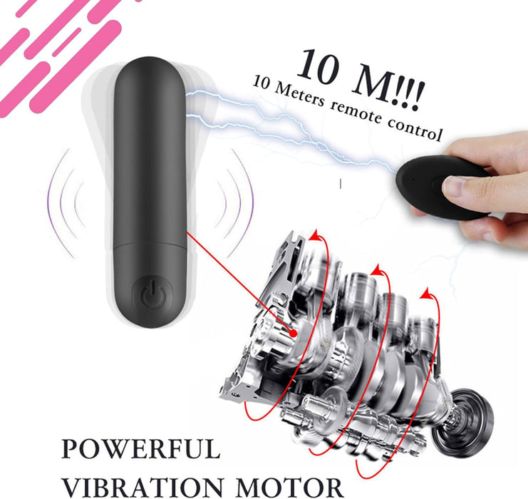 Маленькое виброяйцо с дистанционным управлением и 10 режимами вибрации с сильной присоской