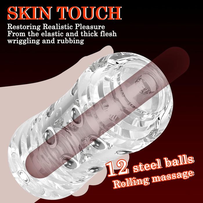 Реалистичный мужской мастурбатор с 3D текстурой и стимуляцией простаты с сильной присоской