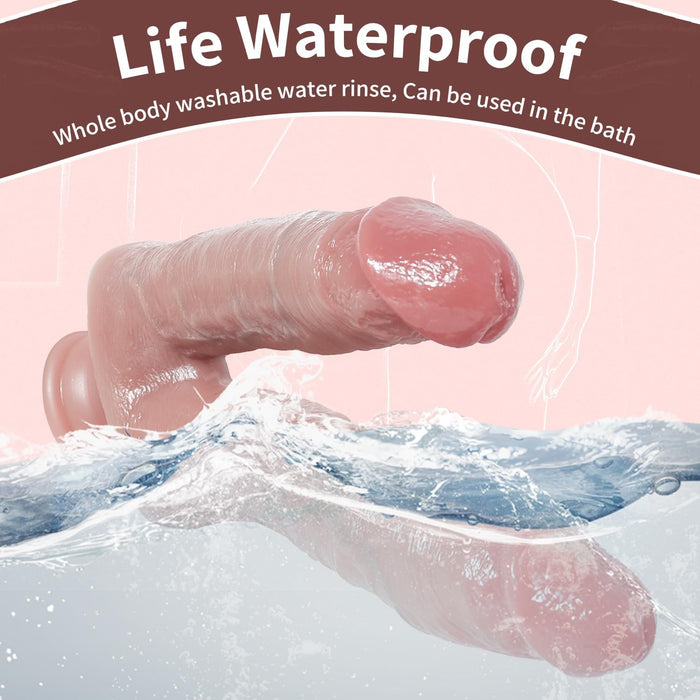 8.27 collu reālistisks dubultgalvu silikona dildo ar spēcīgu piesūcekni