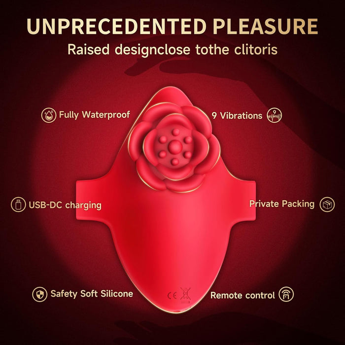 Мини-вибратор с сильной присоской и 9 режимами вибрации с дистанционным управлением