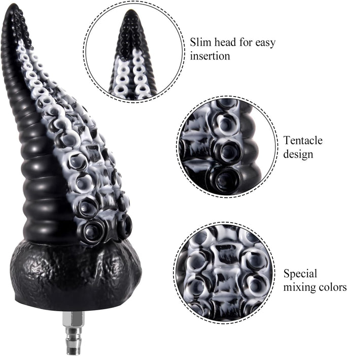 Силиконовый 18 см приспособление в виде щупальца осьминога с сильной присоской для секс-машин