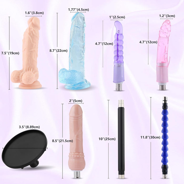 APP vadāma klusa vīriešu sekspozaudze ar 9 piederumiem