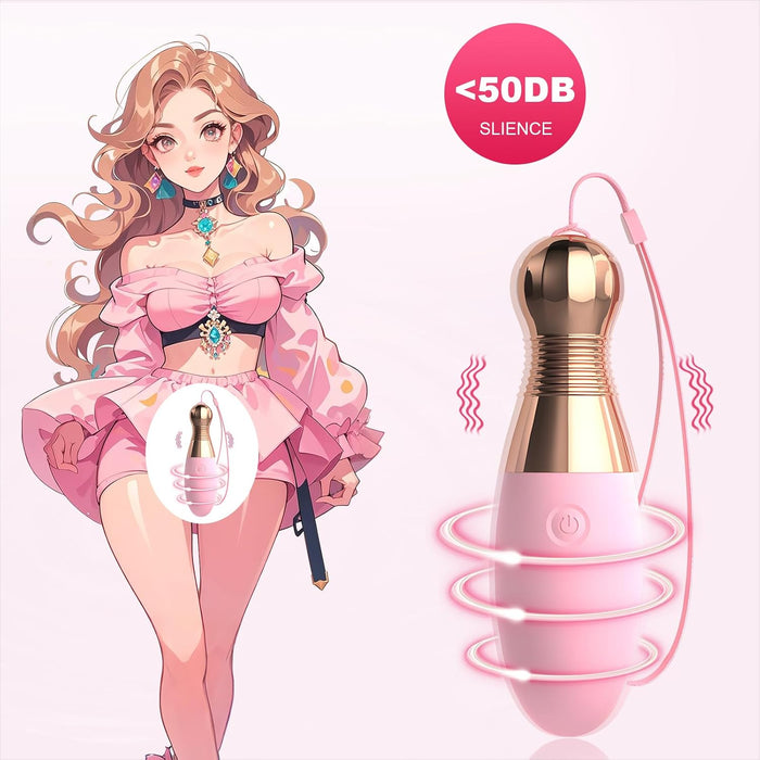 Мини-виброяйцо для женщин с сильной присоской и 10 режимами вибрации