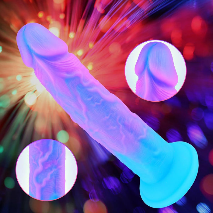 21 cm liels reālistisks strap-on dildo no šķidrā silikona ar spēcīgu piesūcekni