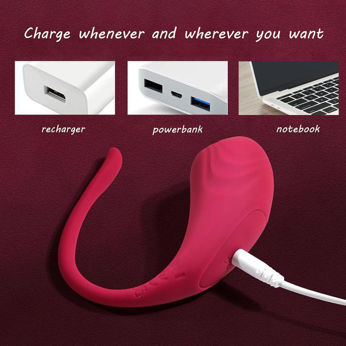 Ergonomisks G punkta vibrators ar 9 vibrācijas režīmiem un aplikācijas kontroli